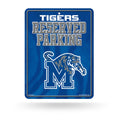 Rico Industries NCAA Memphis Tigers Metal Parking Sign 8.5 x 11 - Great for Man Cave, Bed Room, Office, Home D  cor