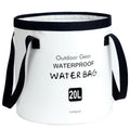 Yumqua Collapsible Bucket 5 Gallon(20L), Multifunctional Portable Folding Bucket Water Container Wash Basin For Camping Fishing 