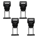 4Pcs Plastic Hull Drain Plug Kit Bungs fit for Kayak Canoe Marine Holes Plugs-Black