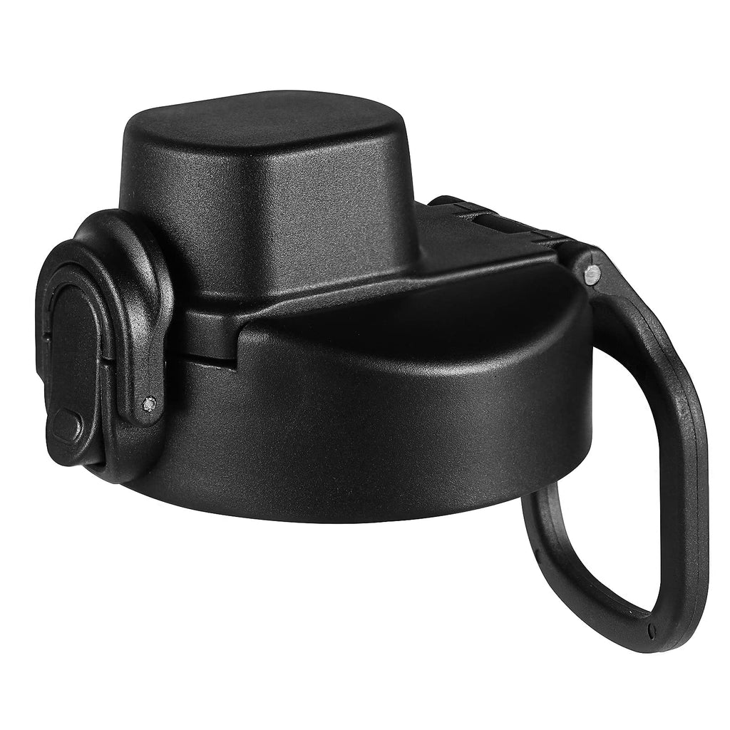 Vmini Push-Button Flip Lid, Compatible With Hydro Flask Wide Mouth Water Bottle, Wide And Rotating Handle, Easy To Carry - Leak-