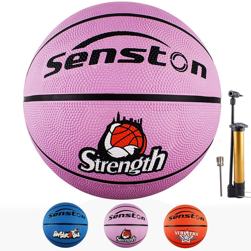 Senston Kids Junior Basketball Balls Size 5 Basketballs Outdoor/Indoor Game Basket Ball J503 With Pump