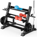 Yoleo Upgraded Dumbbell Rack, 1100Lbs Capacity Weight Rack For Dumbbells, Barbells, Kettlebells, 3-Tier Adjustable Weight Stand,