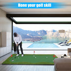 Boburacn Golf Putting Green/Mat-Golf Training Mat- Professional Golf Practice Mat- Green Long Challenging Putter For Indoor/Outd