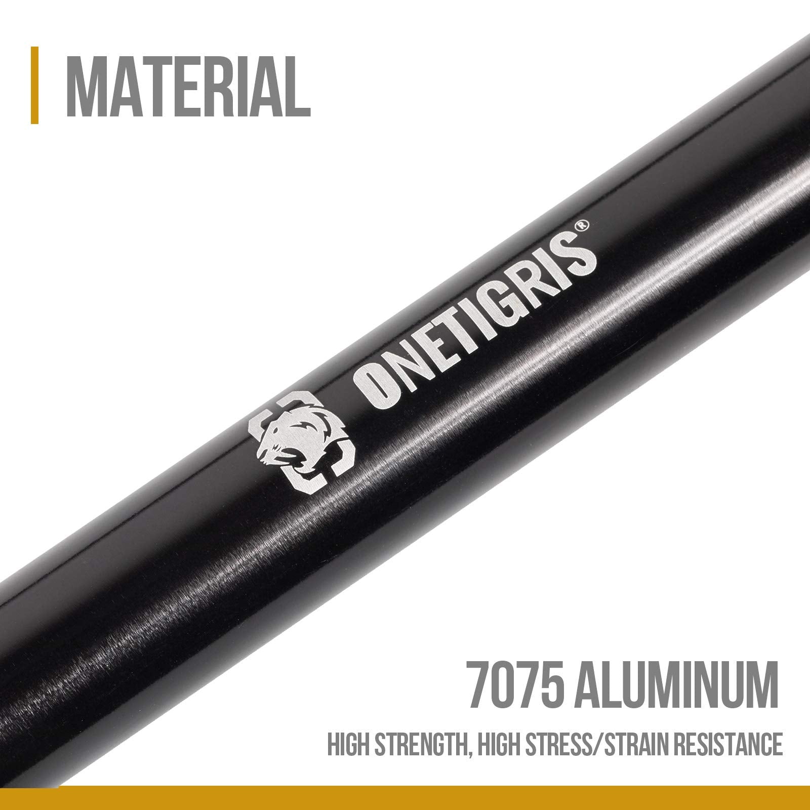 Onetigris Lightweight Tent Poles, 2Pc/Set, 7075 Aluminum Alloy, Adjustable & Extendable