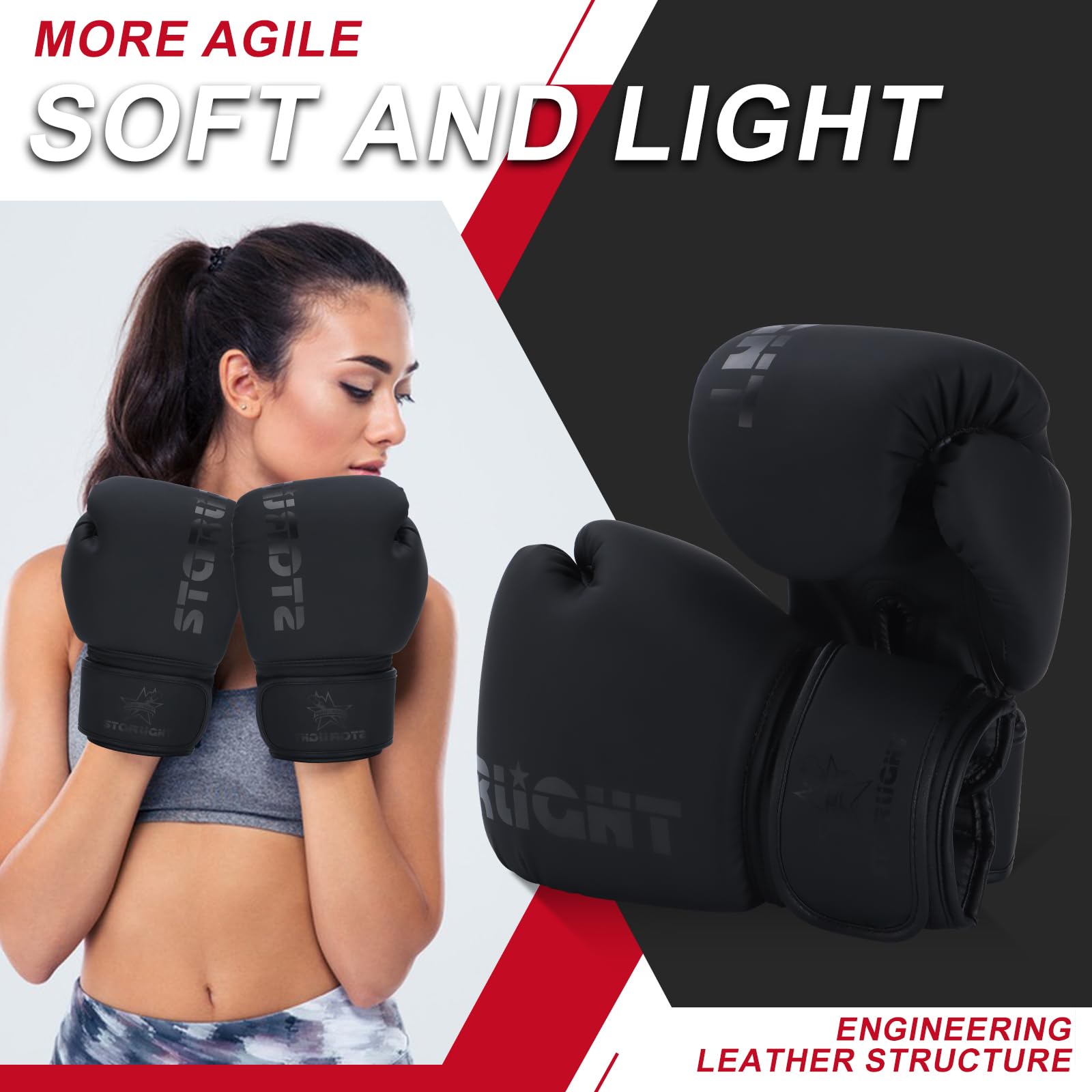 Valchiria Boxing Gloves for Men Women, Sparring Training Punching MMA Kickboxing Boxing Gloves, Heavy Bag Workout Gloves for Box