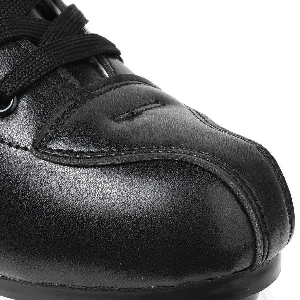 Xudrez Classic Roller Skates High-Top Double-Row Leather Roller Skates For Women And Men (Black Flash Wheel,10)