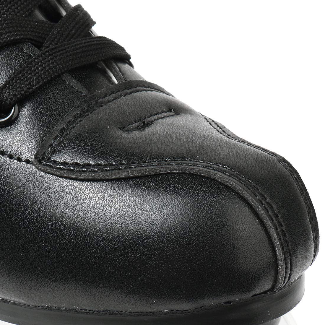 Xudrez Classic Roller Skates High-Top Double-Row Leather Roller Skates For Women And Men (Black Flash Wheel,10)