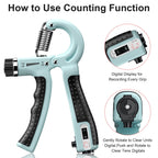 Kdg Hand Grip Strengthener 2 Pack Adjustable Resistance 10-130 Lbs Forearm Exerciser