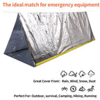 Ninth C 2-Person Emergency Tube Tent,8X 5Waterproof Mylar Thermal Survival Shelter Tent For Hiking Camping