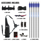 Sanlida Eagle X9 New 58    Rth Standard Hunting Recurve Bow And Arrow Set For Adults And Hunters, Wooden Takedown Recurve Bows P