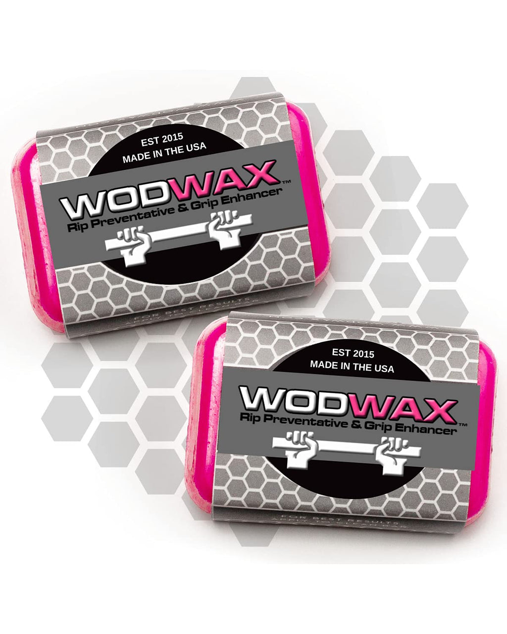 Wodwax 2 Pack 60G Bar - The Original Pull Up Bar Wax For Better Grip