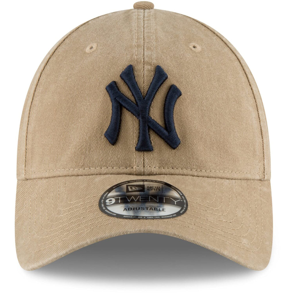 New Era Mlb Core Classic 9Twenty Adjustable Hat Cap One Size Fits All (New York Yankees Khaki)