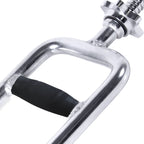 Cap Barbell 34'' Regular Threaded Tricep Bar With Rubber Grips | 1-Inch Diameter, Black