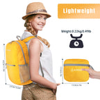 Zomake Ultra Lightweight Hiking Backpack 20L - Packable Small Backpacks Water Resistant Daypack For Women Men(Yellow New)