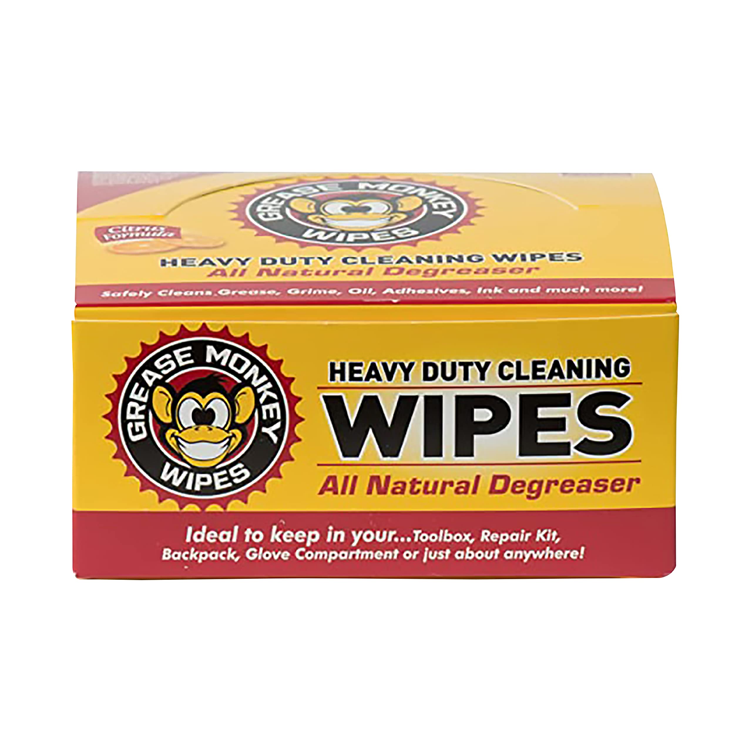 Grease Monkey Wipes Individual Heavy Duty Cleaning Wipes, 24-Count