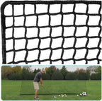 Iuzeai Golf Practice Net Golf Ball Hitting Netting(Net Only), Heavy Duty Nylon Golf Sports Netting Barrier Nets 10X10Ft/10X15Ft/