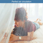 Mosquito Net For Single To King-Sized Beds - Fully-Enclosed Bed Canopy For Travel Or Decoration - Free Bag, Hanging Kit & Adhesi