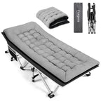 Fragess Portable Camping Cot, Sleeping Cots For Adults, 28 Extra Wide Folding Cot Max Load 600Lbs With Thick Mattress, Portable