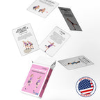 Puredrop Gymnastics Training Equipment Aid Cards: Great Training Drills For Solo Practice. Exercises And Workouts For At Home. F
