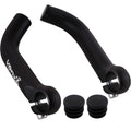 Venzo Bicycle Handlebar Extender For Mountain Hybrid Bike - Compatible With 7/8' 22.2Mm - Flat Bar Ends With Plugs - 150Mm - Erg