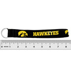 Ncaa Iowa Hawkeyes Lanyard Key Chain, Black, Wristlet