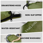 Farland Sleeping Bags For Adults Teens Kids With Compression Sack Portable And Lightweight For 3-4 Season Camping, Hiking,Waterp