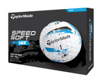 Taylormade Golf Speedsoft Ink Golf Balls Blue One Dozen
