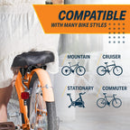 Bikeroo Oversized Comfort Bike Seat Most Comfortable Replacement Bicycle Saddle - Fit For Exercise And Outdoor Bikes Suspension