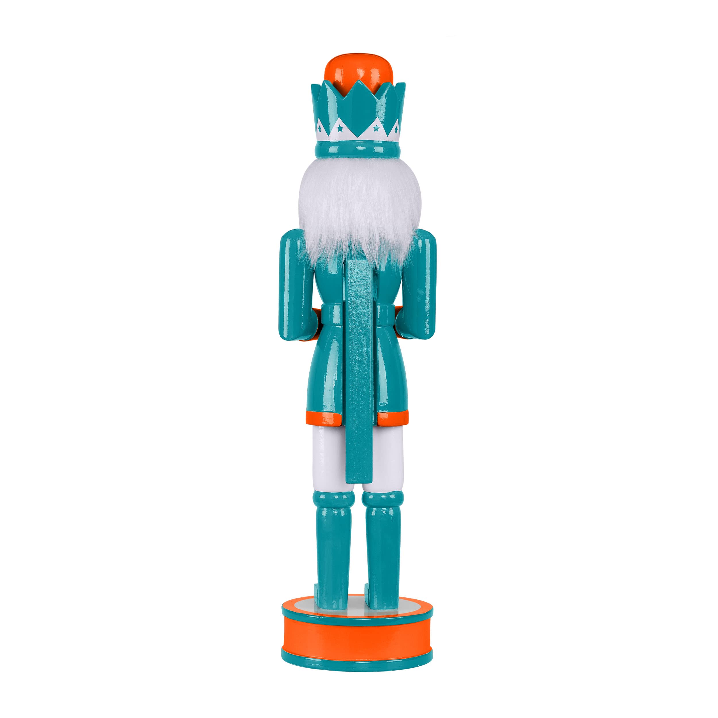 FOCO NFL Miami Dolphins Team Logo 14 Holiday NutcrackerTeam Logo 14 Holiday Nutcracker, Version 2, One Size