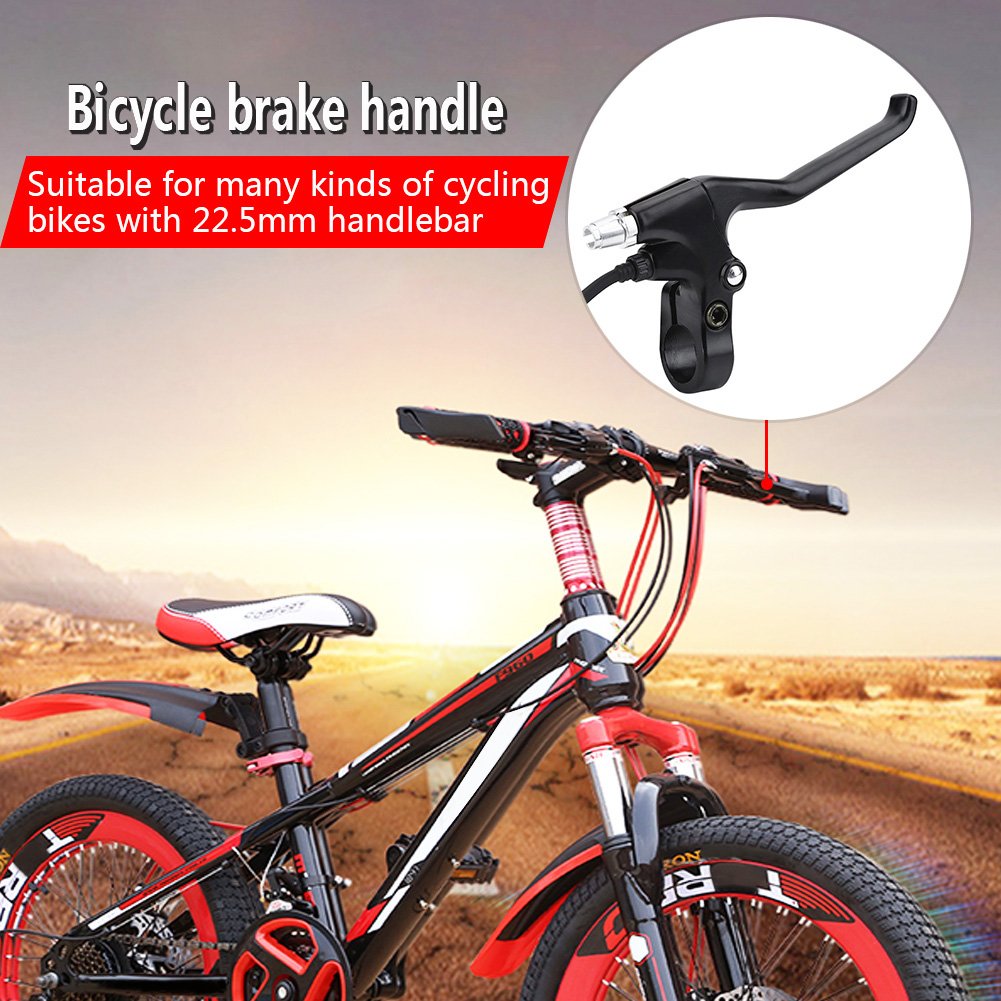 Diohce Bicycle Brakes Lever, 2 Wires Left & Right E-Bike Bicycle Electric Brake Lever Replacement Parts (1 Pair)