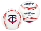 Rawlings Mlb Minnesota Twins Team Logo Baseball, White, 1