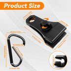 Upgrade Large Tarp Clips Heavy Duty Lock Grip -Total 24 Pcs Tarp Clamps Thumb Screw Tent Fasteners Clips With Carabiner For Camp