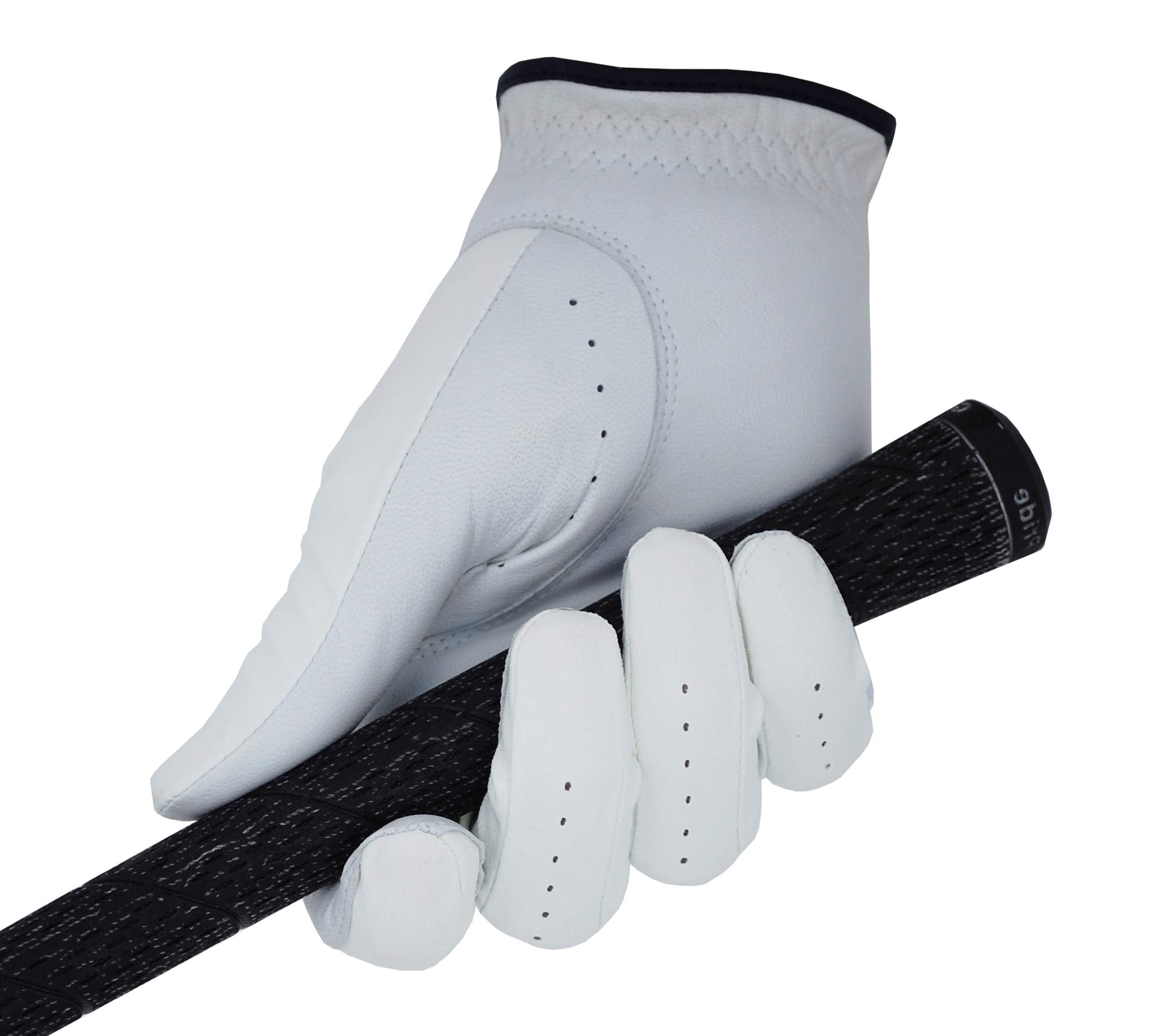 Fieldro Golf Gloves Men Right Hand Left Hand 3 Pack Cabretta Leather Maxskin (Medium/Large, Left)