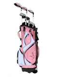 Sephlin - Lady Talia Pink Right Hand 7 Pieces Golf Clubs Set And Golf Bag Ages 10-14
