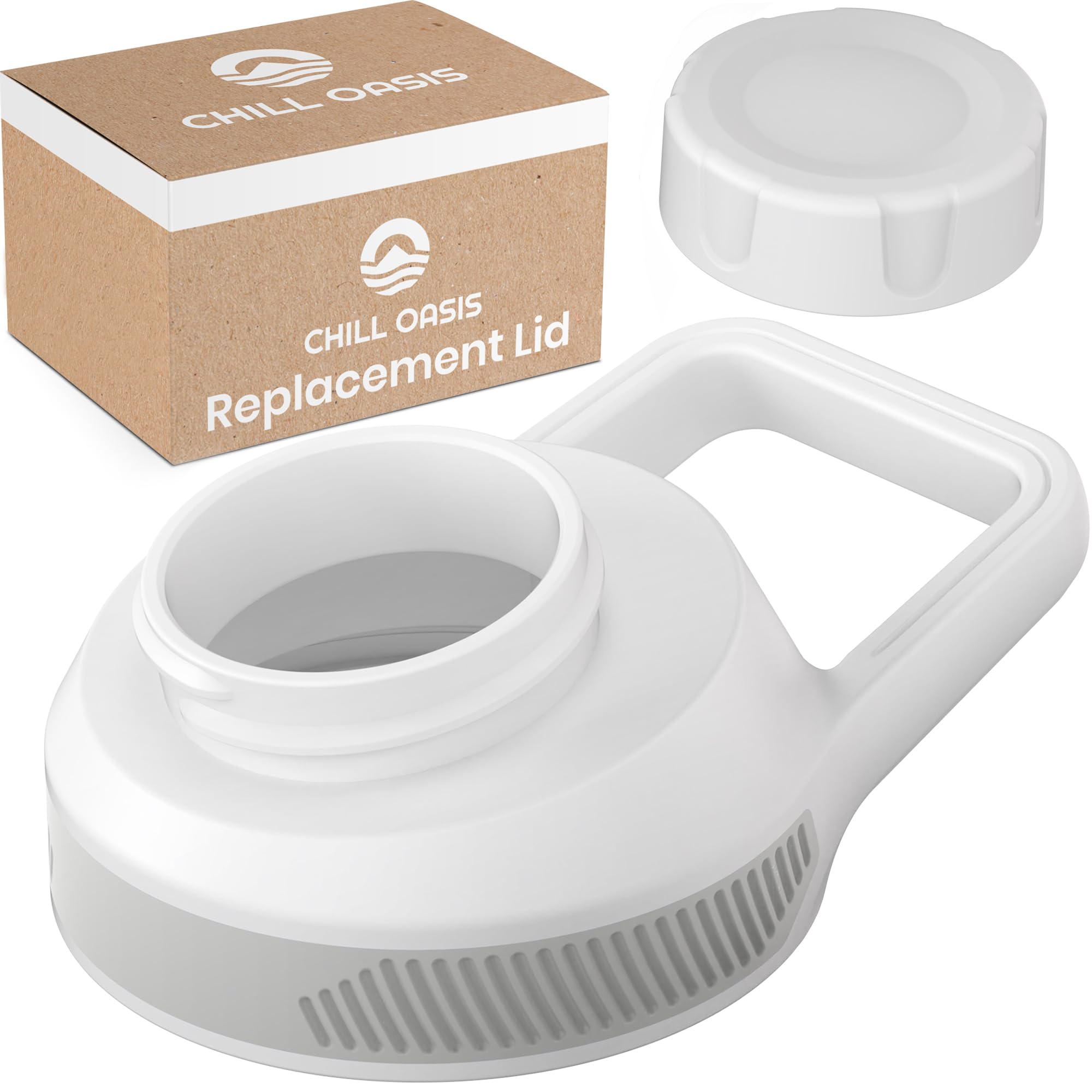 Chill Oasis Replacement Lid Compatible with Cirkul Water Bottle | Fits Flavor Cartridges | BPA Free, Leak Proof, and Dishwasher 