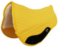Challenger Horse Western 28''X30'' Fleece Lined Yellow Quilted Barrel Saddle Pad 39133