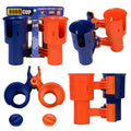 Robocup, (Navy & Orange), Best Cup Holder For Drinks, Fishing Rod/Pole, Boat, Beach Chair, Golf Cart, Wheelchair, Walker, Drum S