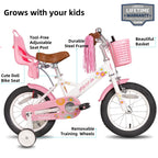 Joystar Little Daisy 12 Inch Kids Bike For 2 3 4 Years Girls Toddler Bike With Training Wheels Princess Kids Bicycle With Basket