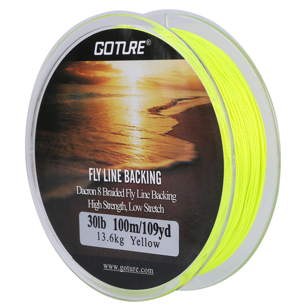 Goture Fishing Line Fly Line Dacron Backing//8 Strands Braided High Strength Pe Smooth For Trout Bass Pike Saltwater Freshwater
