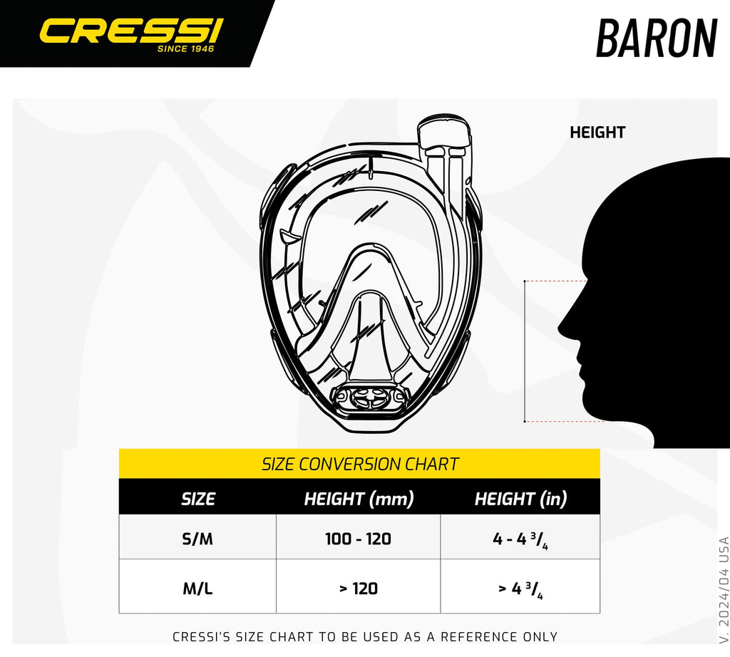 Cressi Baron, Clearblue, Ml