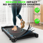 Under Desk Treadmill - 2.5Hp Portable Treadmill, Small Walking Pad With Incline, Compact Treadmills For Office Home, Remote Cont