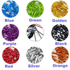 Vturboway 8 Color 80 Pcs, Cable End Crimps, Bike Cable End Caps, Alloy Road Mountain Bikes Brake Tips Shifter, 10 Pcs For Each C