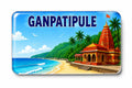Ganpatipule Acrylic Fridge Magnet | Souvenir Refrigerator Magnet | Travel Landmark Decorative Magnet | Home, Kitchen & Office De