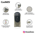Coolnes - Uv Sun Protection Neck Drape Adjustable Multifunctional 2 In 1 Face Covering For Outdoor Fishing - Unisex Camel
