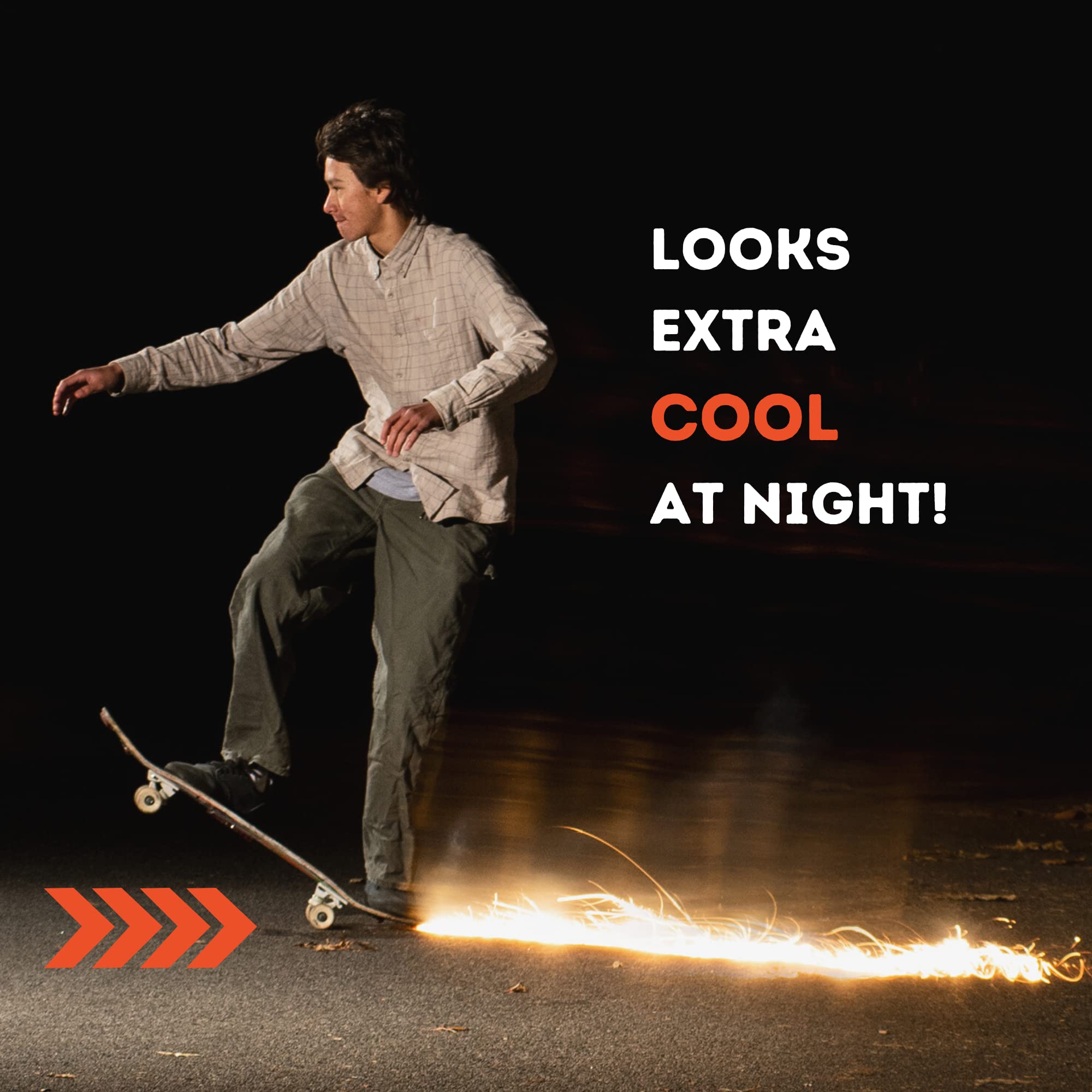 Tail Devil Skateboard Spark Plate | Sparks For Your Skateboard | Ultimate Skateboarder'S Accessory | A Tail Plate Attachment For