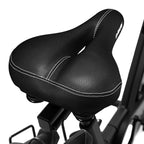 Daway Comfortable Wide Bike Seat - C10 Soft Foam Padded Exercise Bicycle Saddle For Men Women Seniors, Shock Absorbing, Universa