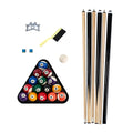 Barrington Billiards 24-Piece Pool Table Kit with 57 Inch 2-Piece Cue Sticks, 16-Piece 2 1/4 Inch Billiard Ball Set, Triangle Ra