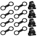Frienda 12 Pieces Scuba Dive Snorkel Clip Silicone Diving Snorkel Keeper Mask Strap Holder Retainer Quick Release Scuba Plastic 