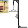 YITAMOTOR Truck Hitch Game Hoist with 2 Receiver, 500LB Game Hunting Deer Hoist, Includes Gambrel Winch for Skinning & Cleaning 