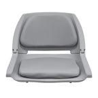 Wise 8Wd139Ls-717 Molded Fishing Boat Seat With Marine Grade Cushion Pads, Grey Shell, Grey Cushion